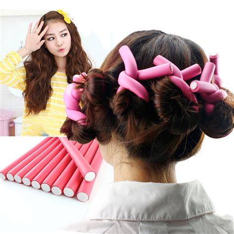 foam curlers for long hair|bendable foam hair curlers.